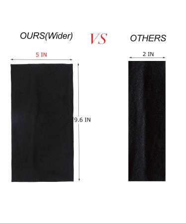 Women's Black Wide Headband - Fashionable Sweatband for Running, Yoga, and Workouts - Buy Online on GoSupps.com
