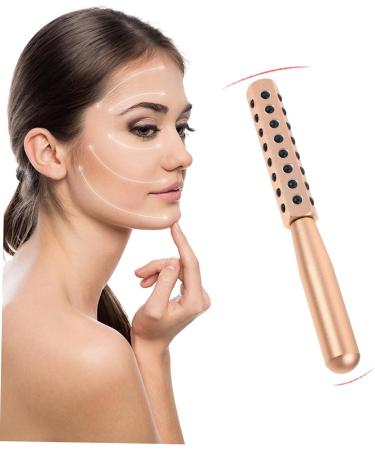 Healeved 1pc Make up Case Face Massage Stick Eye Massagers Practical Beauty Stick Beauty Massage Stick Mini Eye Protruding Ear Corrector Eye Tool Miss Beauty Instrument Manual 16.5X2cm Golden - Buy Online on GoSupps.com