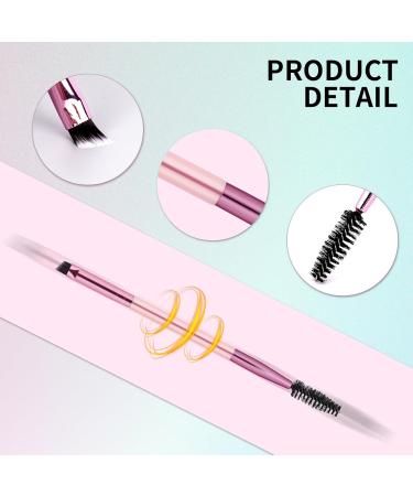 12 Pieces Dual-Ended Brow Brush Set - Eyebrow & Spoolie Brushes for Precision Shaping & Filling | International Shipping Available - Buy Online on GoSupps.com