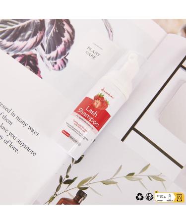 Lunamoon Eyelash Shampoo | Gentle Foam Cleanser for Eyelash Extensions | 60ml | Remove Oil & Makeup | Includes Cleaning Brush - Buy Online on GoSupps.com