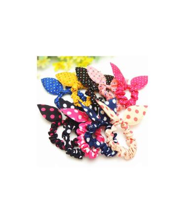 10-Piece Rabbit Ear Baby Hair Band Set - Cute Ponytail Holders & Hair Accessories for Kids - Buy Online on GoSupps.com