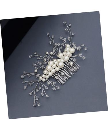 DOITOOL Hair Pin Crystal Hair Comb Leaf Hair Comb Crystal Side Comb Pearl Hair Accessories Bridal Headpiece Bridal Headdress Wedding Side Comb Bridal Hair Accessory Bride Manual Issue Card - Buy Online on GoSupps.com