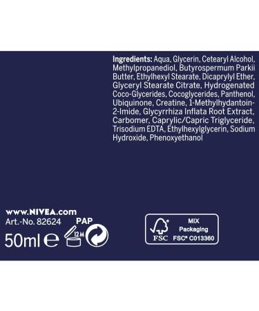 NIVEA Q10 Power Comfort Night Care Anti-Wrinkle + Sensitive Skin (1x50ml) anti-aging cream with Q10 & 10X more creatine women's facial care with licorice extract - Buy Online on GoSupps.com