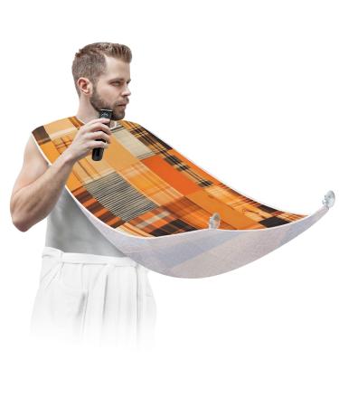 Texture Beard Bib Apron Beard Hair Catcher for Men Shaving Fathers Day Anniversary Christmas Gifts for Dad Husband Beard Bib with 2 Suction Cups