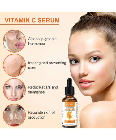 Anti Aging Serum 20% Vitamin C Serum for Face Plant Based Anti Wrinkle & Dark Circle Serum with Antioxidant Amino Blend and Hyaluronic Acid for Day & Night. 1 Fl. Oz - Buy Online on GoSupps.com