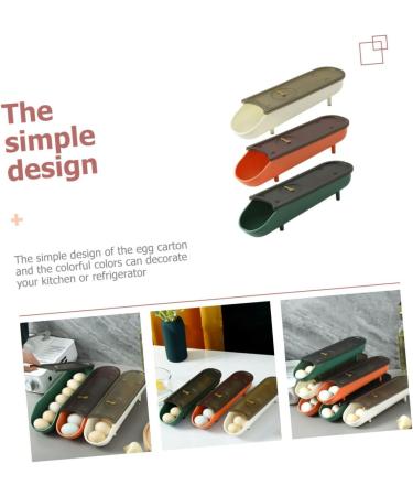 OSALADI 3pcs Refrigerator Sorting Lid Stackable Holders with Bins Household Auto Fridge Containers Scing - Buy Online on GoSupps.com