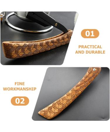 Doitool Professional Portable Razor | Rustproof Steel & Wooden Handle - Ideal for Men s Shaving & Hairdressing - Buy Online on GoSupps.com