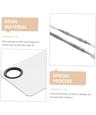 Healeved Cosmetic Mixing Plate Set - Makeup Palette & Foundation Blending Tray for Manicures - Metal Mixing Tool (14.9x10x0.3cm) - International Shipping Available - Buy Online on GoSupps.com