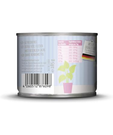 Mjamjam Premium Wet Dog Food - Turkey & Salmon with Zucchini | 6 Pack (6 x 185g) - Natural Extra Meat Formula - International Shipping Available - Buy Online on GoSupps.com