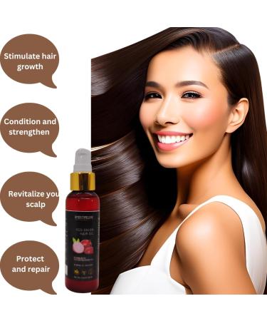 Premium Hair Growth Oil 2 fl oz - Rosemary Castor Jojoba Coconut Avocado & More | Heat Protectant & Nourishing Formula for Healthy Hair - Buy Online on GoSupps.com