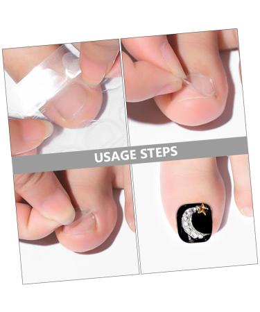 PLAFOPE 20 Sheets Transparent Double-Sided Nail Glue Stickers Waterproof Nail Tabs for Easy Secure Attachment of False Nails Suitable for Festive Daily Occasions - Buy Online on GoSupps.com