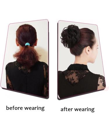 Messy Bun Hair Piece for Women Messy Bun Hair Piece Updo Fake Scrunchies Ponytail Extension Synthetic Wavy Curly Elastic Band Hair Bun Chignons for Women Girls Fake Hair Accessories for Women Girls 102 - Buy Online on GoSupps.com