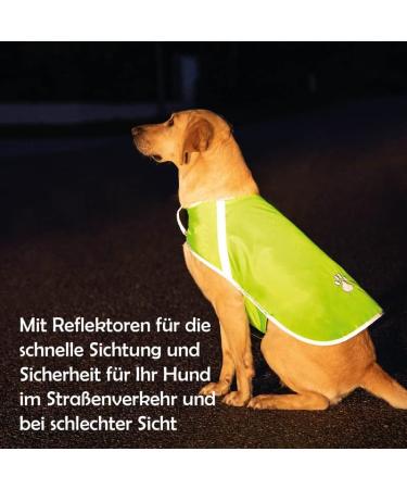 Reflective Dog Warning Vest - Safety Jacket with Lining Fabric | Robust Sizes in Neon Green for Enhanced Visibility - Buy Online on GoSupps.com