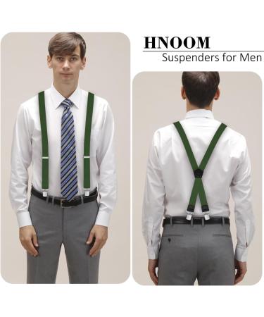 Buy Hnoom X-Shaped Braces for Men - 3.8cm Wide 120m Length Adjustable & Elastic with 4 Strong Metal Clips Perfect for Men & Women - Buy Online on GoSupps.com