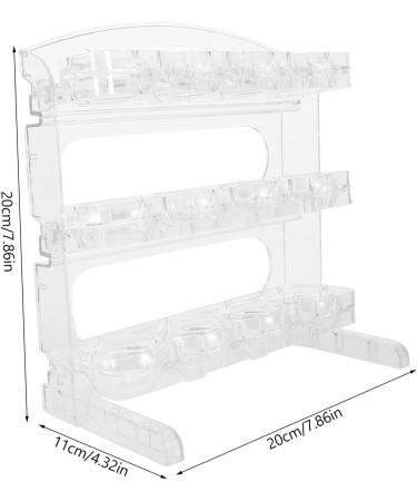 DOITOOL Egg Grid Fridge Eggs Organizer Kitchen Egg Holder Egg Organizer Plastic Refrigerator Decorate Transparent 20.00X20.00X11.00CM - Buy Online on GoSupps.com