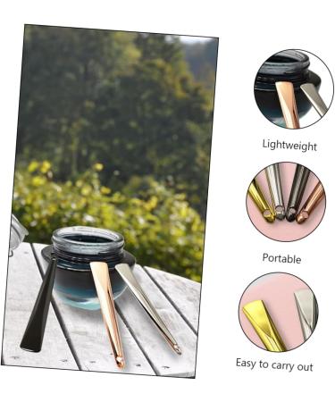 FRCOLOR 5pcs Reusable Metal Cream Spoon Set - Cosmetic Spatula for Makeup & Face Cream Application - Zinc Alloy Applicator - Buy Online on GoSupps.com