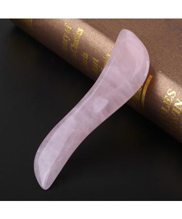 Crystal Massage Magic Wand - Natural Rose Quartz Gua Sha Tool for Smooth Massage | 4.5in | Unisex - Buy Online on GoSupps.com