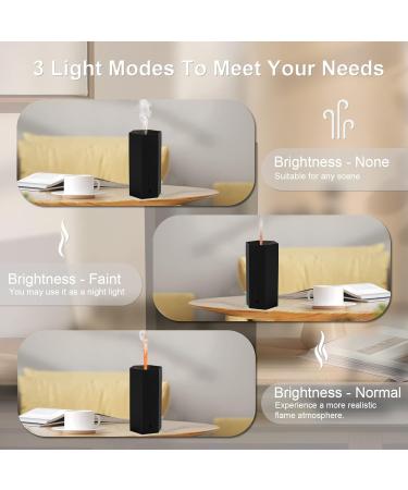 Wireless Aroma Diffuser with Flames - Essential Oils Diffuser Ultrasonic Humidifier for Home Office Yoga & Spa - Automatic Power-Off Black - Buy Online on GoSupps.com