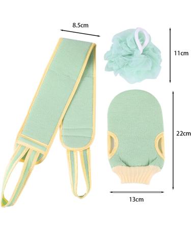Set of 3 ZONADAH Bath Towel Bath Towel Set Bath Gloves Cleaning Kits Exfoliating Back Scrubber for Shower Shower for Women and Men Shower - Buy Online on GoSupps.com