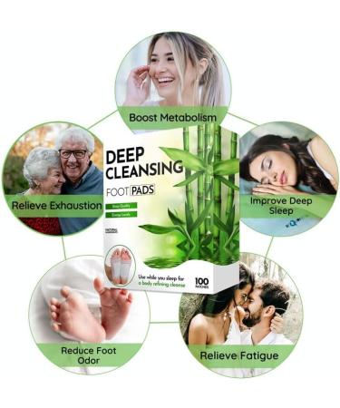 WisePatch Foot Pads 100 PCS - Natural Detox Foot Patches for Body Cleansing - Buy Online on GoSupps.com