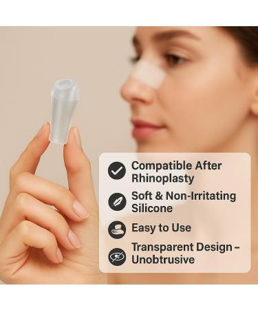 NANOVITA Nostril Retainer Nostril Shaping After Surgery Nostril Retainer Rhinoplasty Nose Shaper Device Made of 100% Medical Silicone Nose pad for Surgery Nostril Support Device (9) - Buy Online on GoSupps.com