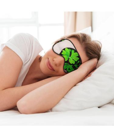 Buy SSIMOO St Patricks Day Leaves Sleep Mask - Adjustable Breathable & Fashionable Eye Mask for Comfortable Sleep - International Shipping Available - Buy Online on GoSupps.com