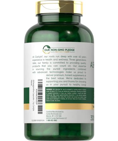 Carlyle Ashwagandha Supplement for Women and Men | 300 Capsules | Herb Root Extract with Black Pepper | Non-GMO and Gluten Free 300 Count (Pack of 1) - Buy Online on GoSupps.com