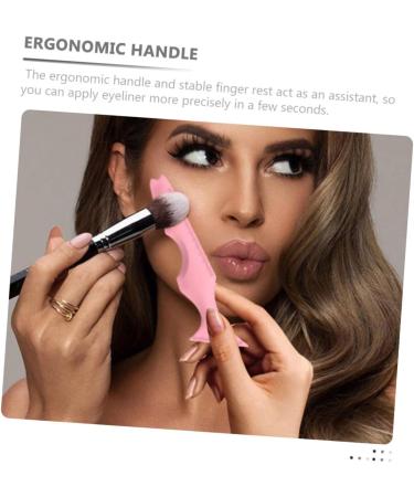 WOONEKY Silicone Beauty Ruler Tape Silicone Mold Mascara Shield Guard Mutitool Travel Make up Pink Stencil 15X4.15CM Pink - Buy Online on GoSupps.com