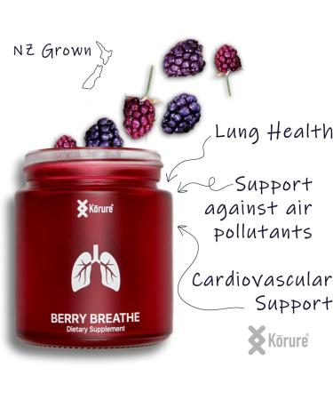 K rure Breathe Berry - 100% New Zealand Boysenberry Extract for Lung & Cardio Health - Buy Online on GoSupps.com
