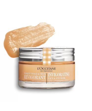 L'Occitane Invigorating Face & Eye Mask 2.70 oz | Hydrating & Rejuvenating Skincare | Shop Internationally - Buy Online on GoSupps.com