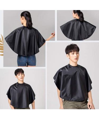 Minkissy Short Hair Cutting Cape - Black Hair Dye & Makeup Cape for Hairdressers & Salons - Buy Online on GoSupps.com