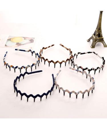 Frcolor Bohemia Headband - Plastic Teeth Comb Hair Accessories for Women & Girls - Shark Tooth Fabric Hair Tie - Buy Online on GoSupps.com