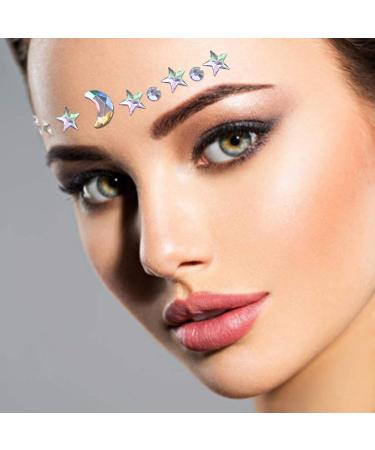 Kombrex Rhinestone Stickers - Self Adhesive Crystal Gems for Women - 6 Sheets - Buy Online on GoSupps.com