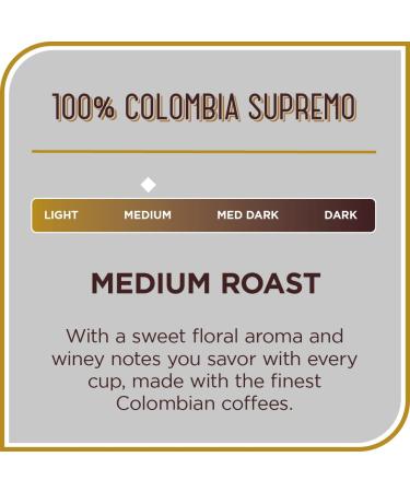 Don Francisco's Colombia Supremo Medium Roast Ground Coffee 12 oz Can - 100% Colombia Supremo - 12 Ounce - Buy Online on GoSupps.com