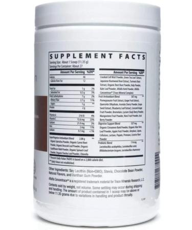 Certified Organic NutriDyn Fruits & Greens Berry Flavor with Acai, Gogi, Mangosteen, Noni & Pomegranate - 304.8g - Buy Online on GoSupps.com