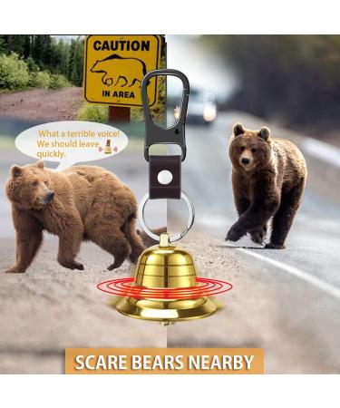 NedFoss 2 Loud Bear Bell with Whistle Set - 3 in 1 Hiking Gear for Survival and Adventure - Buy Online on GoSupps.com