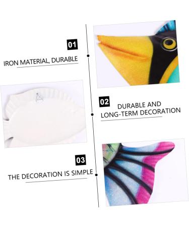 Zerodeko 3pcs Garden Wrought Iron Fish Wall Hanging Metal Pool Wall Decor Ocean Animals Outdoor Wall Sculpture Iron Wall Home Decor Fish Hanging Wall Tropical Fish Purple Sea fish 29.5X17.5X0.3CMx3pcs Purplex3pcs - Buy Online on GoSupps.com