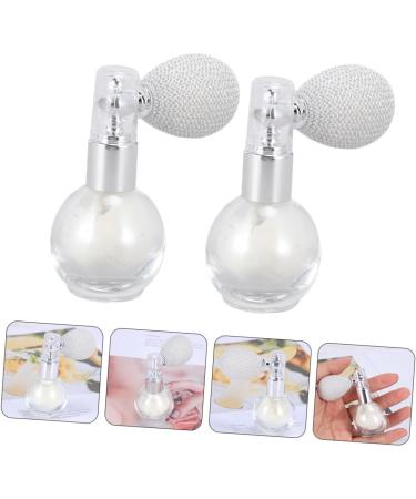 Beavorty 4 Pcs Spray Glitter Makeup Highlighters for Face Makeup Highlighter Spray Hair Powder Decor Round Whitex2pcs 7.5x6cmx2pcs - Buy Online on GoSupps.com