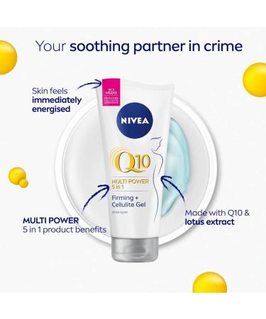 NIVEA Q10 Firming + Good-bye Cellulite Gel Cream 200ml with Lotus Extract - Results in 3 Weeks - Buy Online on GoSupps.com