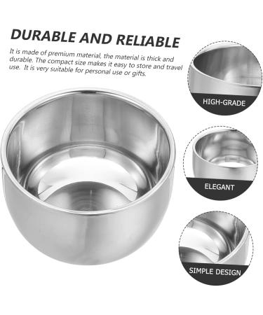 Premium Double-Walled Stainless Steel Shaving Cup | Healed Foam Foam & Metal Beard Care Kits for Men - Perfect for Travel - Buy Online on GoSupps.com