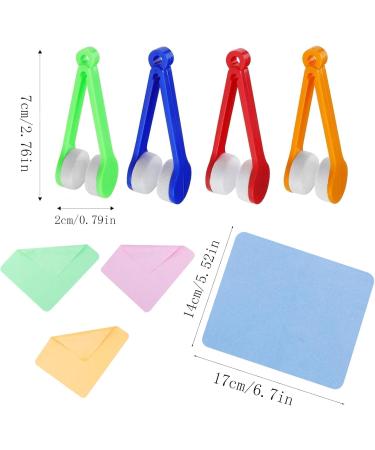 Mini Portable Glasses Cleaning Brush Set - 4 PCs Soft Microfiber Cleaner Tool for Travel & Daily Use - Buy Online on GoSupps.com