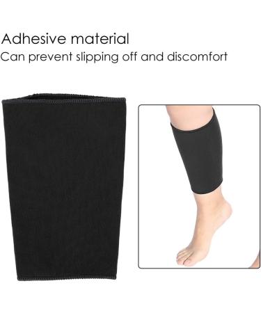 Elastic Calf Brace for Hiking & Running | Compression Sleeve for Torn Muscles & Shin Splints | Calf Support Guard - Black - Buy Online on GoSupps.com