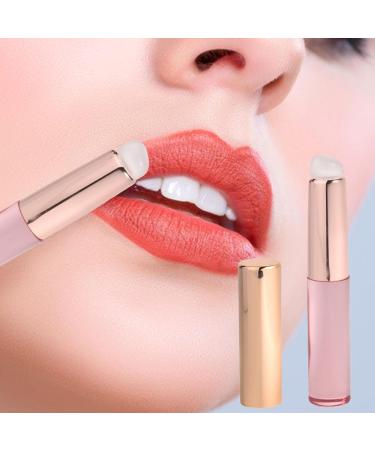 Silicone Lip Applicator Lip Brush With Lid Silicone Brush Set for Lip Round Head Silicone Lip Oil Brush Lipstick Blending Makeup Brush for Lip Shades Lipstick Lip Gloss Lip Tint Lip Liner Transparent - Buy Online on GoSupps.com