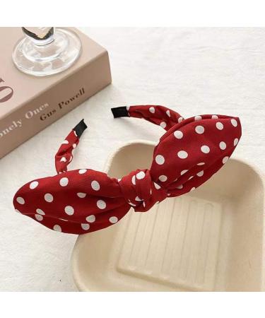Shop Polka Dot Headband Set for Women - Bow Tie Knotted Hairbands and Bunny Ears - 3 Stylish Hair Accessories - International Shipping Available! - Buy Online on GoSupps.com