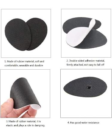 Beikalone Anti-Slip Shoe Grip Stickers - 5 Pairs | Non-Slip Rubber Sole Protectors for Ladies' High Heels, Boots, Sandals & Men's Shoes - Buy Online on GoSupps.com