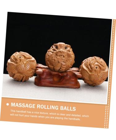 Toyandona 2-in-1 Physical Balls & Chinese Meditation Tools - Kendama Wooden Dragon & Phoenix Mahogany Hand Exercise Device - Buy Online on GoSupps.com