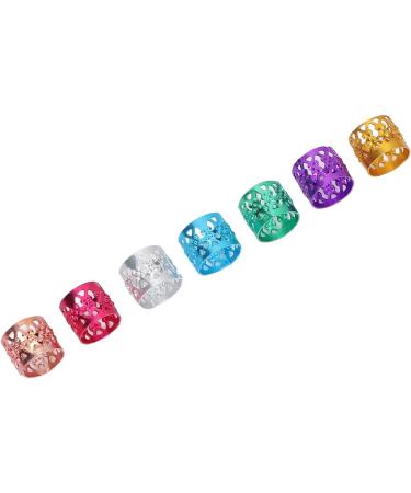 Aluminum Hair Braid Ring Portable Dreadlocks Ring Exquisite Stylish for Men Women for Family Gathering for Dance Party - Buy Online on GoSupps.com