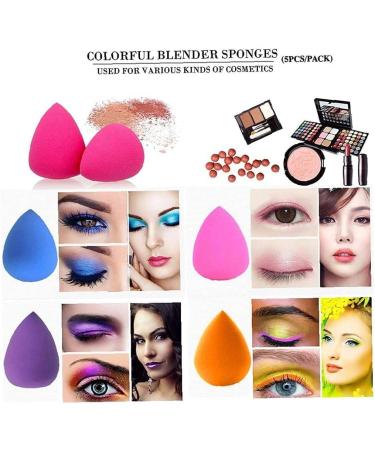4Pcs Makeup Sponges Water Drops Beauty Makeup Blender Blending Cosmetics Form Sponge Buds Egg-Shaped Set for Concealer Contouring Powder - Buy Online on GoSupps.com