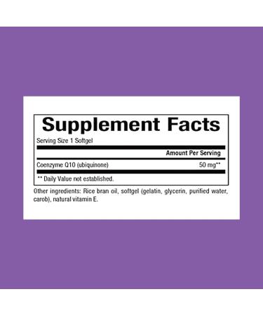Buy Natural Factors Coenzyme Q10 50 mg - Energy Heart & Cognitive Support - 60 Softgels - International Shipping - Buy Online on GoSupps.com
