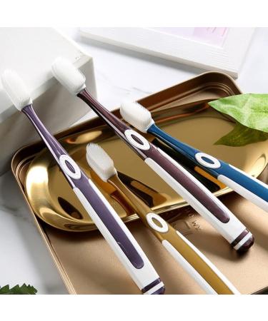 Buy Extra Soft Manual Toothbrush Set - 4 Pcs Silicone Toothbrushes for Adults (Assorted Colors) | International Shipping Available - Buy Online on GoSupps.com